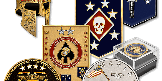 military challenge coins, custom challenge coins, army coins of excellence, marine corps challenge coins,