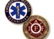 firefighter challenge coins, iaff challenge coins, ems challenge coins,