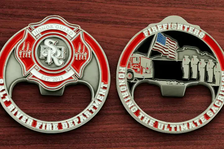 Firefighter and EMS Challenge Coins: Symbols of Bravery Beyond the Flames