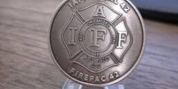 iaff, firefighter coin, fd coin, fire fighter challenge coin,