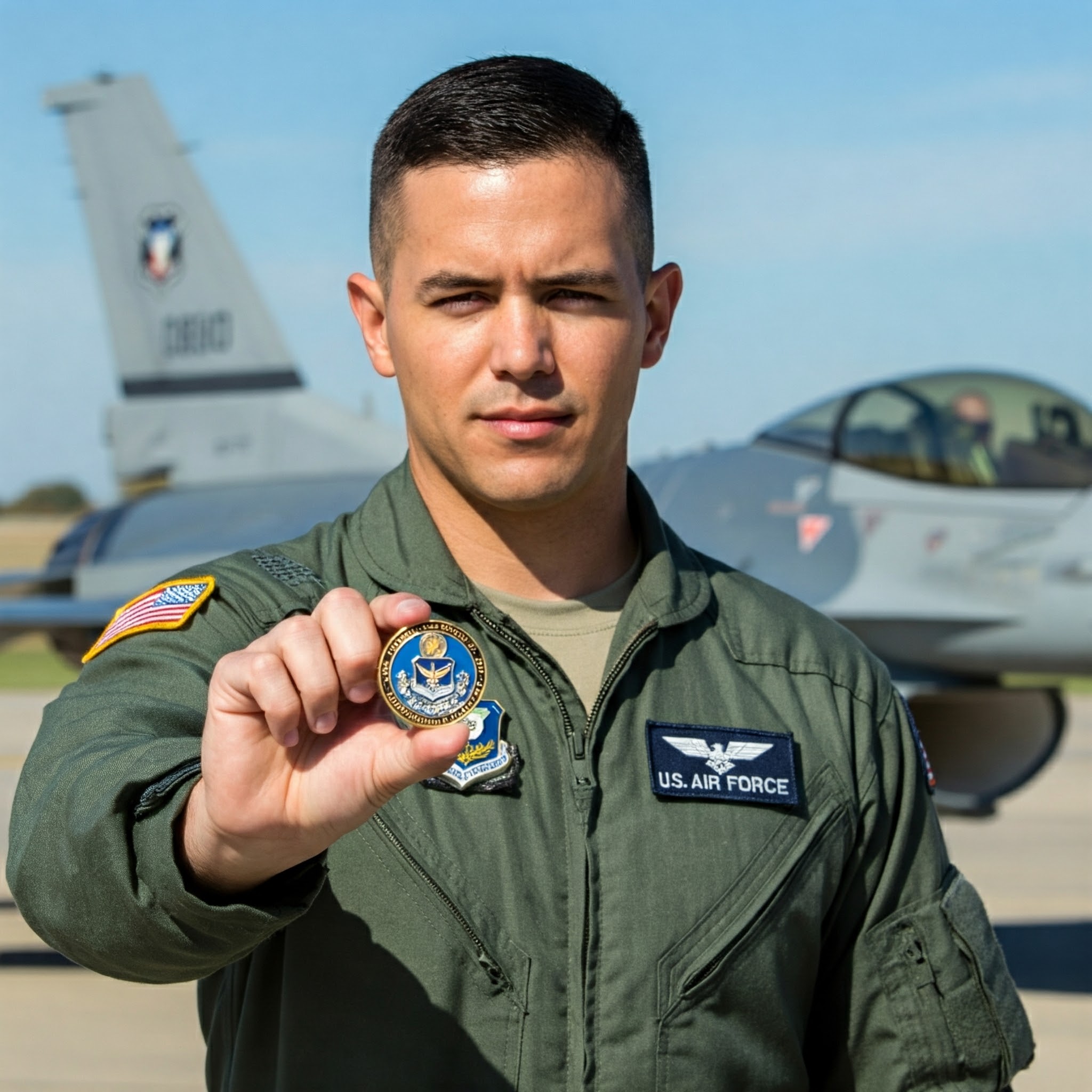 air force challenge coins, air force wing commander coins,