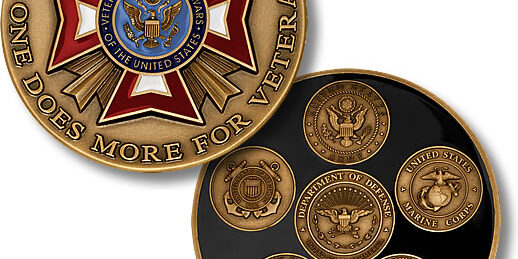 vfw challenge coins, fraternal challenge coins,