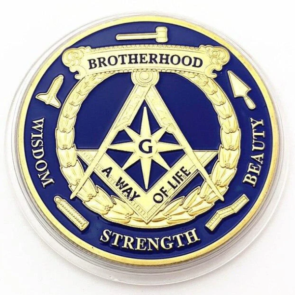 masonic lodge coin, fraternal challenge coins,